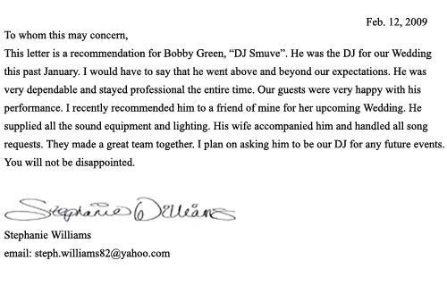 dj smuve letter of referral